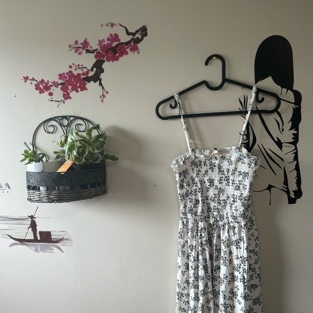 White Floral Dress